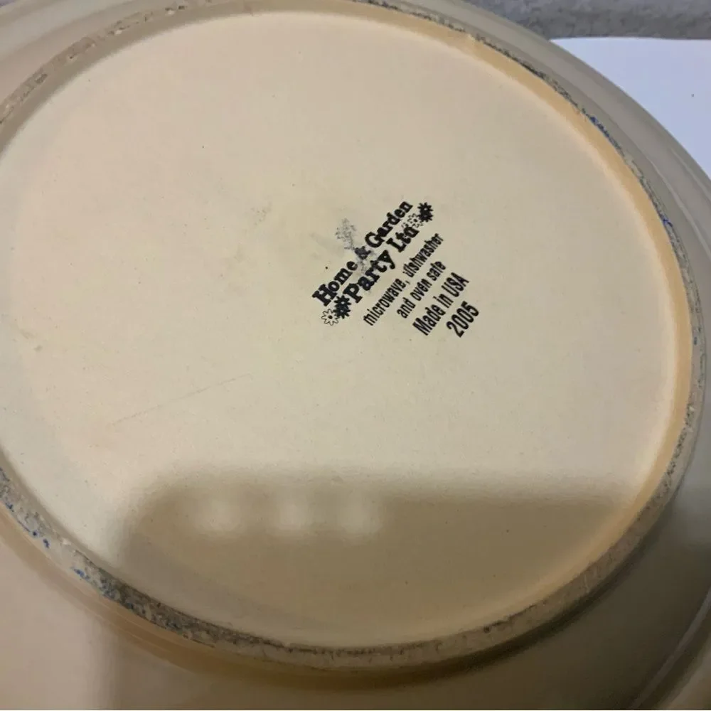 2004 Home & Garden Party 14” Pasta Serving Bowl